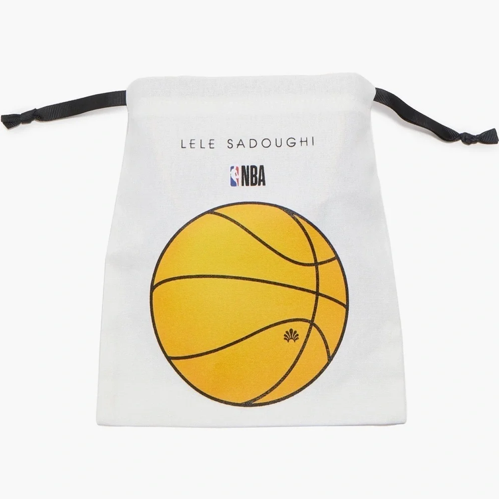 Lele Sadoughi NBA Lakers Hair Bow - Cream Purple::LIMITED EDITION 🏀 NWT